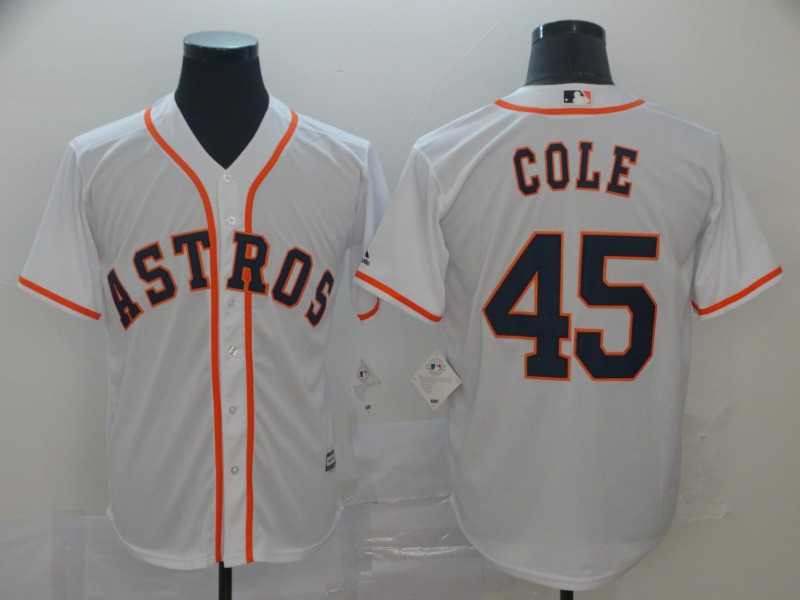 Astros 45 Gerrit Cole White Cool Base Jersey,We sell and wholesale Astros 45 Gerrit Cole White Cool Base Jersey on line form chian!